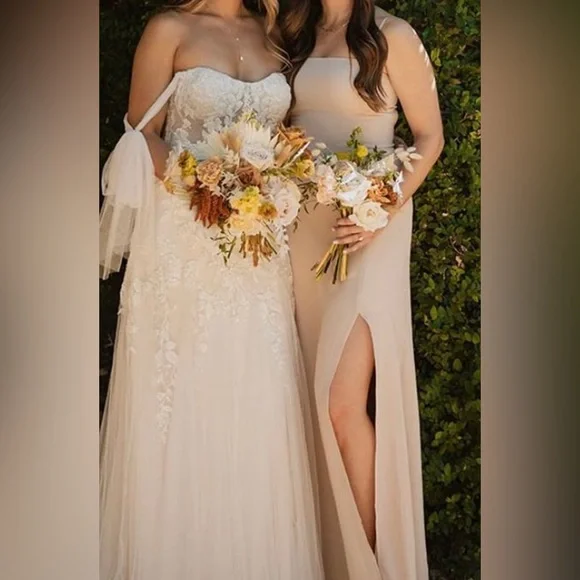 white lace up corset dress Off-White One-Shoulder Long Prom Dress with Corset Off White / 10